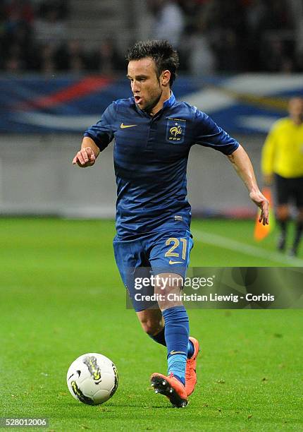 France's Mathieu Valbuena during an International Friendly soccer match, France Vs Estonia at MMArena stadium in Le Mans, France, on June 5, 2012....