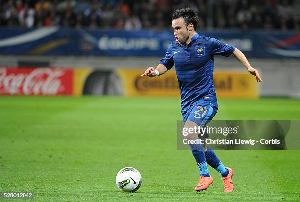 France's Mathieu Valbuena during an International Friendly soccer match, France Vs Estonia at MMArena stadium in Le Mans, France, on June 5, 2012....