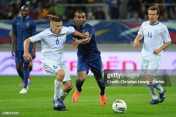 France's Florent Malouda during an International Friendly soccer match, France Vs Estonia at MMArena stadium in Le Mans, France, on June 5, 2012....