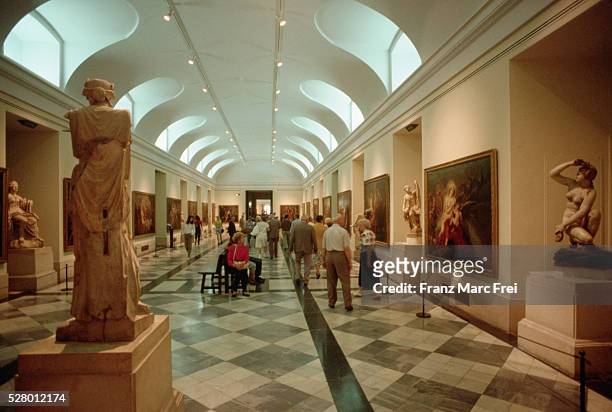 gallery of the prado museum, madrid - el prado museum stock-fotos und bilder