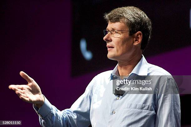 Thorsten Heins, CEO, Research in Motion, gives a keynote presentation to open the Blackberry Jam 2012 conference at the San Jose Convention Center....