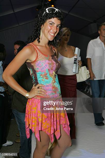 Esther Nash front row at Sais by Rosa Cha during Sunglass Hut Swim Shows Miami Presented by LYCRA - Sais by Rosa Cha - Backstage and Front Row at...