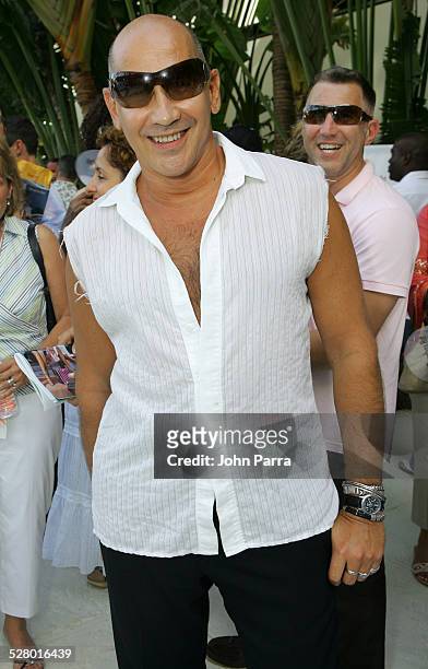 Carmen Marc Valvo in Prada sunglasses during Sunglass Hut Swim Shows Miami Presented by LYCRA - Welcome Reception at Raleigh Hotel in Miami Beach,...