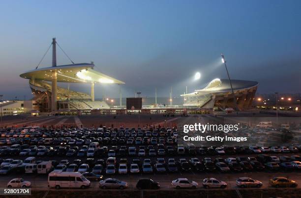 General view of the Ataturk Olympic Stadium during the Turkish Cup Final between Galatasaray and Fenerbahce May 11 2005 in Istanbul, Turkey.