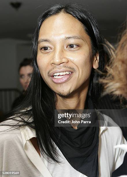 Zaldy, designer during Olympus Fashion Week Spring 2006 - Zaldy - Front Row and Backstage at The Altman Building in New York City, New York, United...