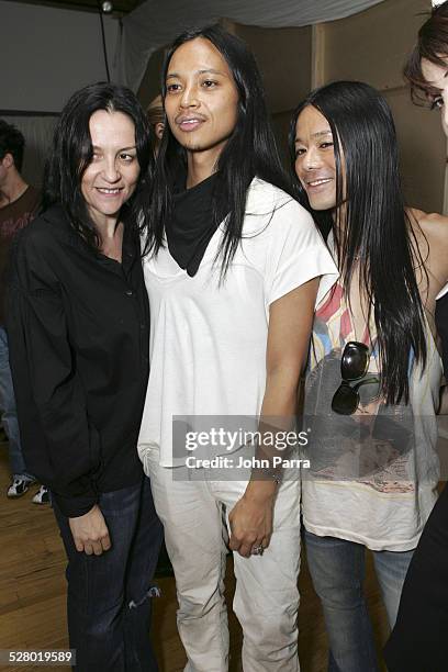 Zaldy , designer and guests during Olympus Fashion Week Spring 2006 - Zaldy - Front Row and Backstage at The Altman Building in New York City, New...