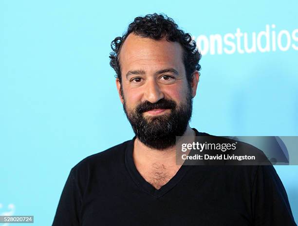 Actor Steve Zissis attends the premiere of Roadside Attractions' "Love & Friendship" at the Directors Guild of America on May 3, 2016 in Los Angeles,...