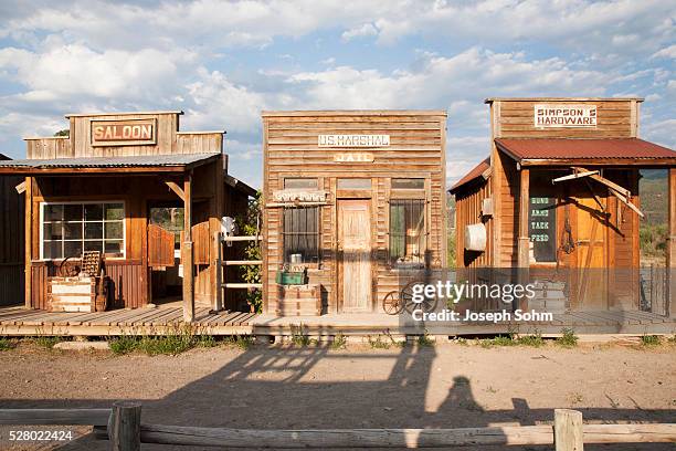 western storefronts, ridgway, colorado - west bank bildbanksfoton och bilder