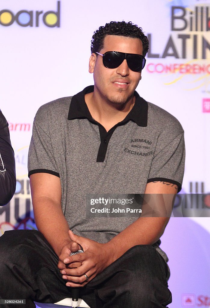 Max Santos Max Santos of Aventura attend a Q&A with Aventura at Conrad San Juan