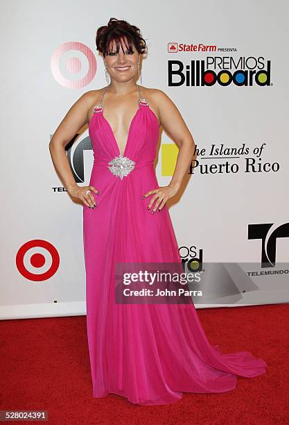 Diana Reyes arrive at the 2010 Billboard Latin Music Awards at Coliseo de Puerto Rico Jos? Miguel Agrelot on April 29, 2010 in San Juan, Puerto Rico.