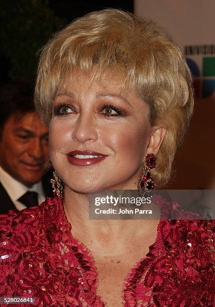 Actress Angelica Maria and Actress Angelica Vale arrives at the Premio Lo Nuestro Latin Music Awards at the American Airlines Arena on February 21,...