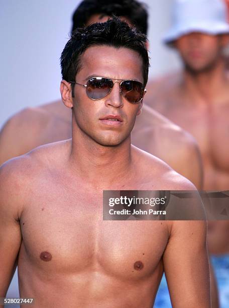Model wearing Parke & Ronen Summer 2007 during Sunglass Hut Swim Shows Miami 2007 Presented by LYCRA - Parke & Ronen - Runway at The Raleigh Hotel in...
