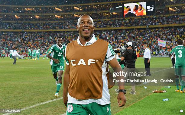 Nigeria,s Stephen Keshi during the 2013 Orange Africa Cup of Nations Final soccer match, Nigeria VS Burkina Faso at Soccer city stadium, South Africa...