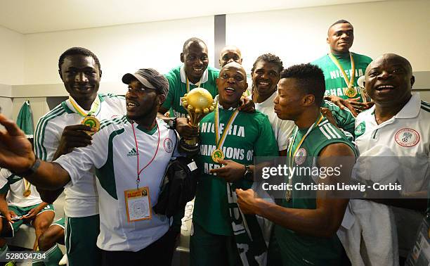 Nigeria,s Stephen Keshi during the 2013 Orange Africa Cup of Nations Final soccer match, Nigeria VS Burkina Faso at Soccer city stadium, South Africa...