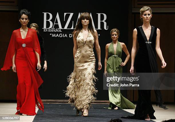 Araceli Gonzalez wearing Harpers Bazaar Collection Fall 2006