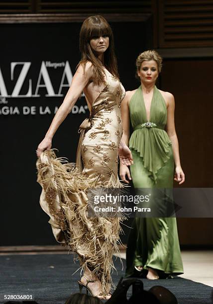 Araceli Gonzalez wearing Harpers Bazaar Collection Fall 2006
