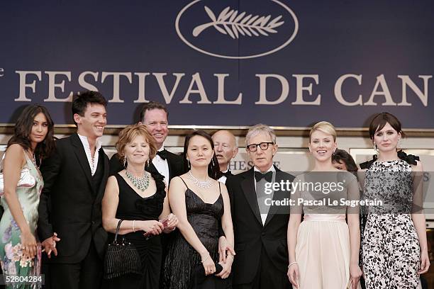 Actress Reena Hammer , actor Jonathan Rhys Meyers , director Woody Allen and his wife Soon-Yi Previn , and actresses Scarlett Johansson and Emily...