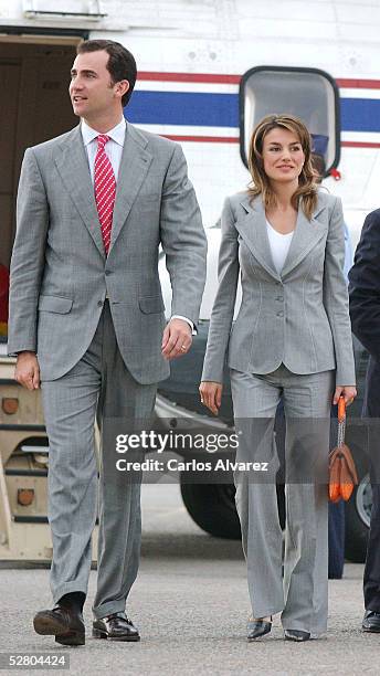 Crown Prince Felipe and his wife Princess Letizia visit Formentera Island on the fourth day of their official visit to the Baleares Islands on May...