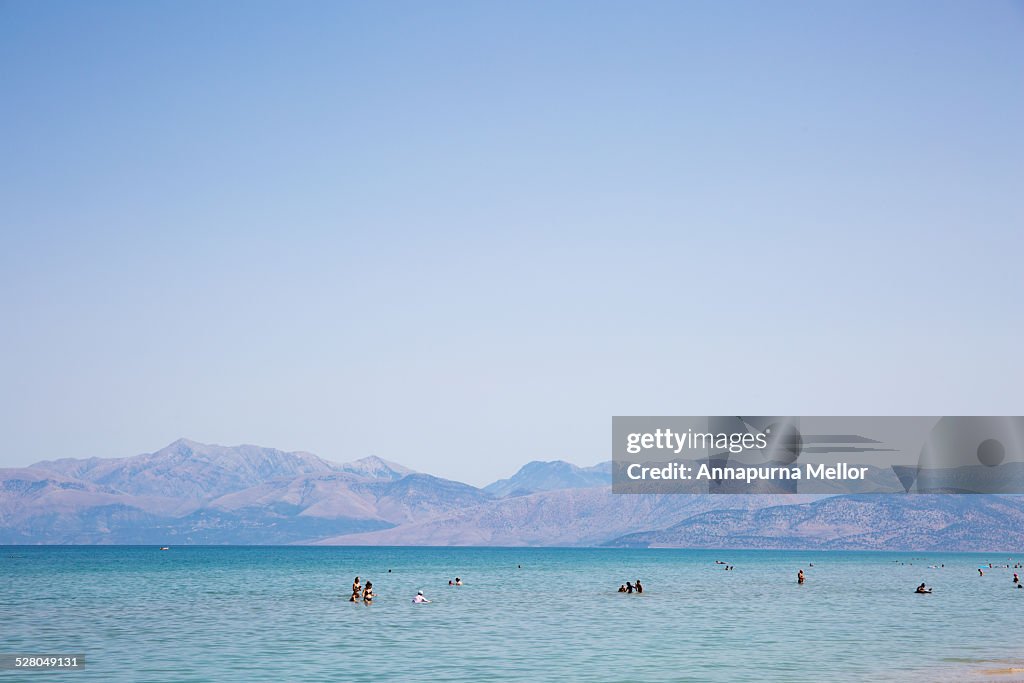 Beach at Acharavi, Corfu, Greece