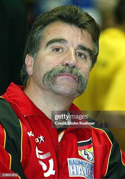 Supercup 2003, Riesa; Finale Deutschland - Spanien ; Bundestrainer Heiner Brand