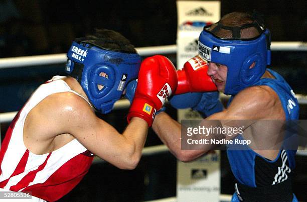 Deutsche Meisterschaften 2003, Wismar; Gewichtsklasse: 54 kg; Deutscher Meister: Wilhelm GRATSCHOW , rechts: Anatoli SCHMIDT