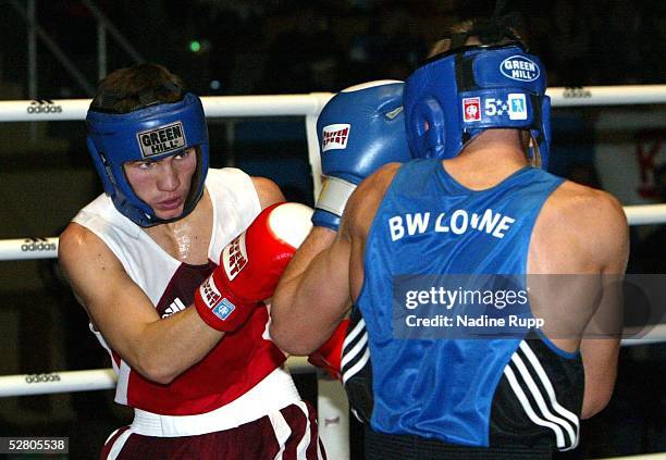 Deutsche Meisterschaften 2003, Wismar; Gewichtsklasse: 54 kg; Deutscher Meister: Wilhelm GRATSCHOW , rechts: Anatoli SCHMIDT