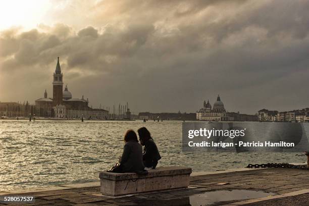 a relaxing evening in venice - venetian lagoon stock pictures, royalty-free photos & images