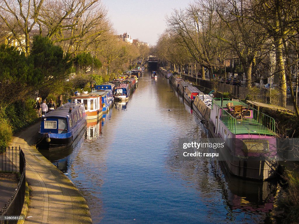 A canal view in Little Venice