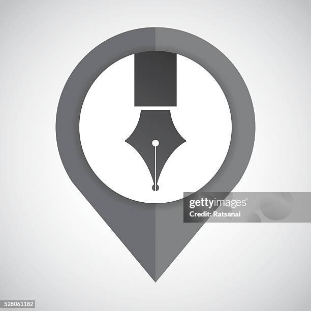 pen map pin concept - surgical pin stock illustrations
