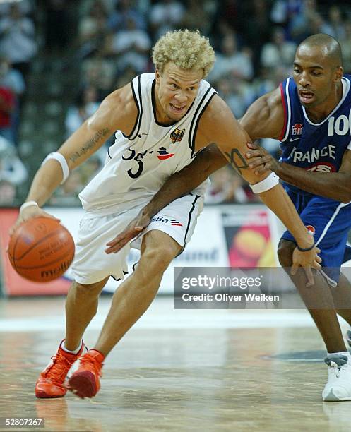 Supercup 2003, Braunschweig; Deutschland - Frankreich ; Misan NIKAGBATSE/GER, Makan DIOUMASSI/FRA