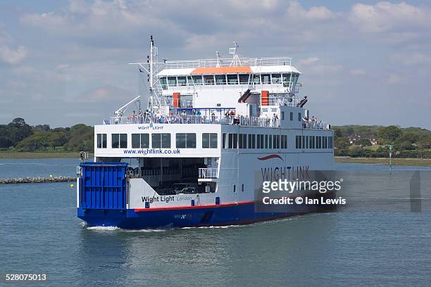 wight link ferry - isle of wight stock pictures, royalty-free photos & images