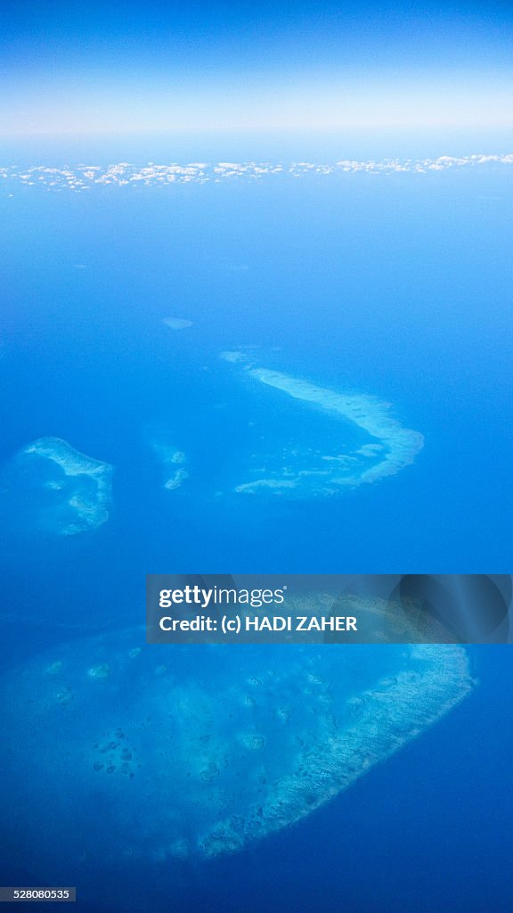 Aerial View of the Great Barrier Reef