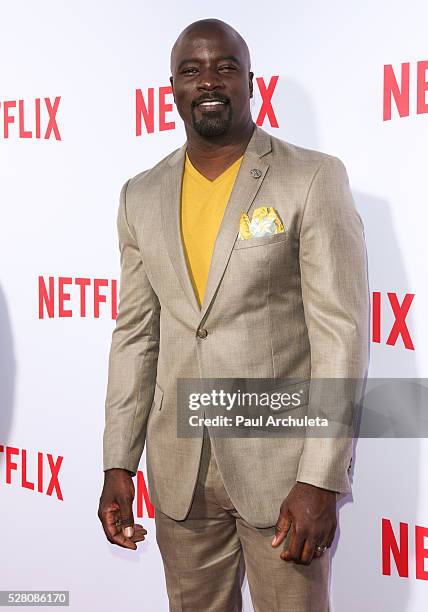 Actor Mike Colter attends the Netflix original series' "Marvel's Jessica Jones" FYC screening and Q&A at Paramount Studios on May 3, 2016 in...