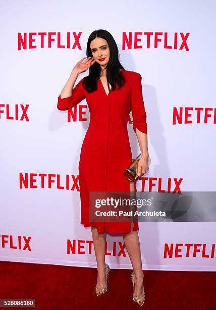 Actress Krysten Ritter attends the Netflix original series' "Marvel's Jessica Jones" FYC screening and Q&A at Paramount Studios on May 3, 2016 in...