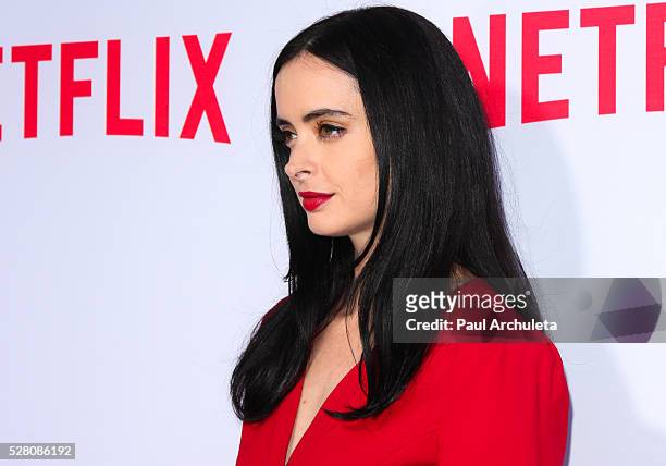 Actress Krysten Ritter attends the Netflix original series' "Marvel's Jessica Jones" FYC screening and Q&A at Paramount Studios on May 3, 2016 in...