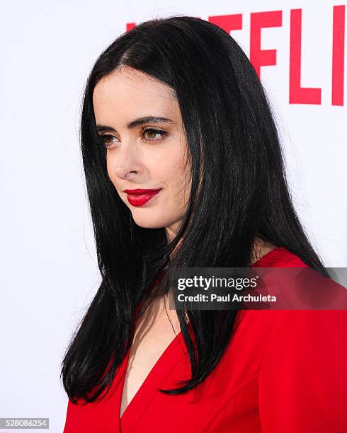 Actress Krysten Ritter attends the Netflix original series' "Marvel's Jessica Jones" FYC screening and Q&A at Paramount Studios on May 3, 2016 in...