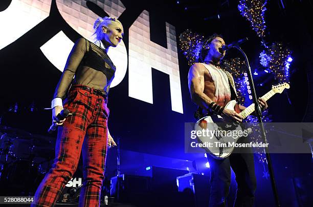 Gwen Stefani and Gavin Rossdale of Bush perform as part of KROQ's Almost Acoustic Christmas 2012 at Gibson Amphitheatre in Universal City, California.