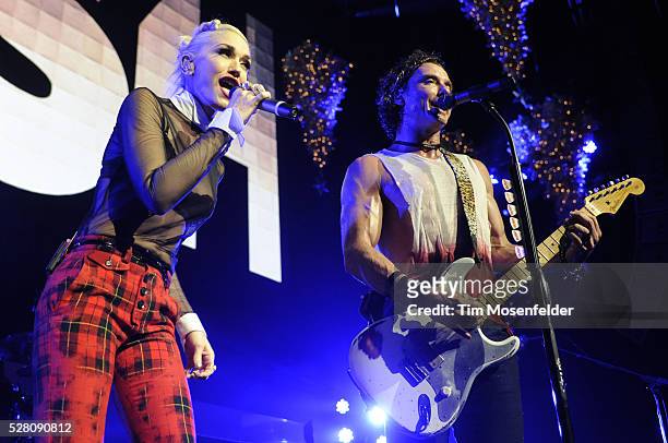 Gwen Stefani and Gavin Rossdale of Bush perform as part of KROQ's Almost Acoustic Christmas 2012 at Gibson Amphitheatre in Universal City, California.