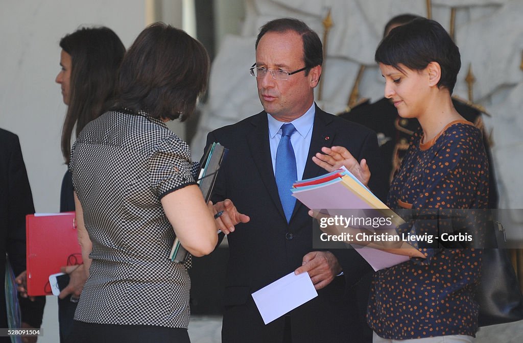 Weekly cabinet meeting - Paris