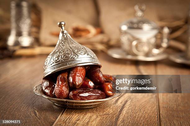 dried date palm fruits or kurma, ramadan ( ramazan - date fruit fotografías e imágenes de stock