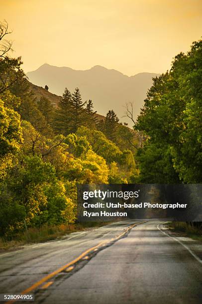 rural highway in mountains - ogden utah stock pictures, royalty-free photos & images