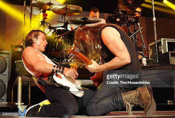 Gavin Rossdale and Chris Traynor of Bush perform as part of KROQ's Almost Acoustic Christmas 2012 at Gibson Amphitheatre in Universal City,...
