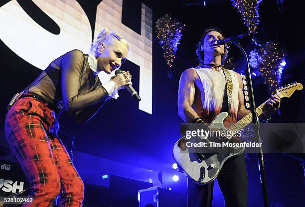 Gwen Stefani and Gavin Rossdale of Bush perform as part of KROQ's Almost Acoustic Christmas 2012 at Gibson Amphitheatre in Universal City, California.