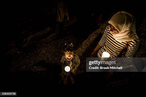 Protestors hold a vigil for Hodan Yasin at Sydney Town Hall on May 4, 2016 in Sydney, Australia. Hodan Yasin, a 21-year-old Somali refugee is being...