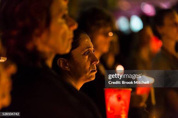 Protesters hold a vigil for Hodan Yasin at Sydney Town Hall on May 4, 2016 in Sydney, Australia. Hodan Yasin, a 21-year-old Somali refugee is being...