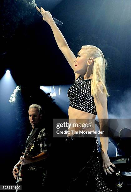 Gwen Stefani of No Doubt performs as part of KROQ's Almost Acoustic Christmas 2012 at Gibson Amphitheatre in Universal City, California.