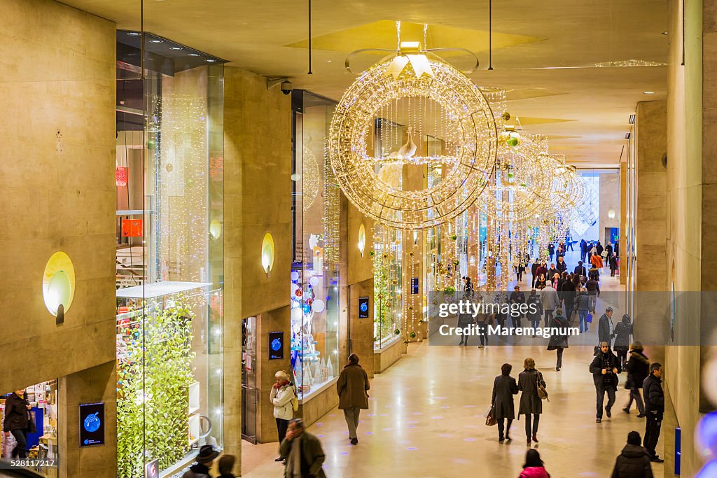 Carrousel du Louvre at Christmas time