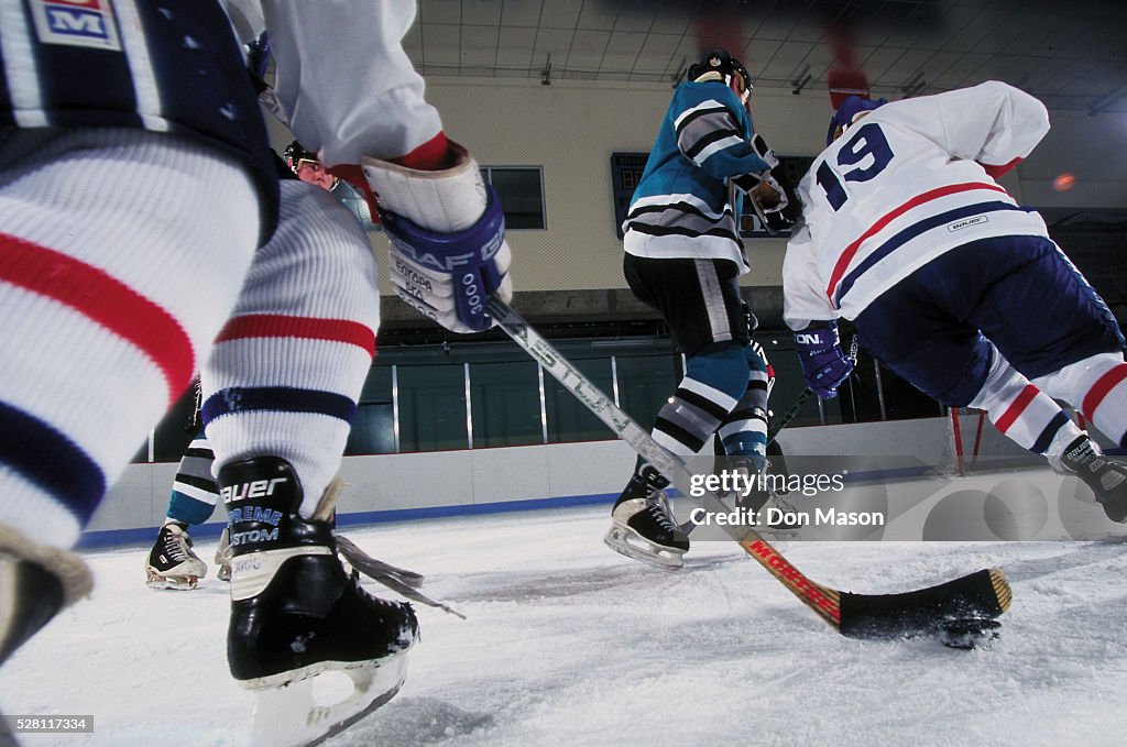 Hockey Players in Action
