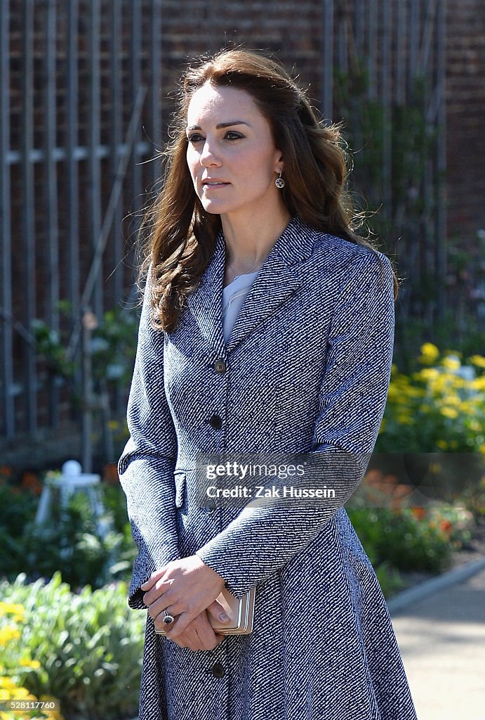 The Duchess Of Cambridge Opens The Magic Garden At Hampton Court Palace