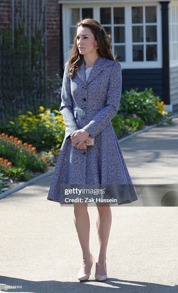 The Duchess Of Cambridge Opens The Magic Garden At Hampton Court Palace